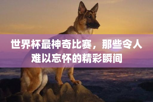 世界杯最神奇比赛，那些令人难以忘怀的精彩瞬间