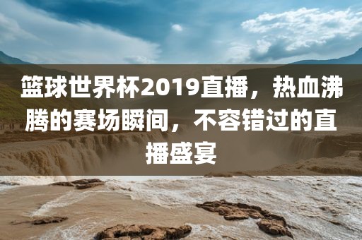 篮球世界杯2019直播，热血沸腾的赛场瞬间，不容错过的直播盛宴
