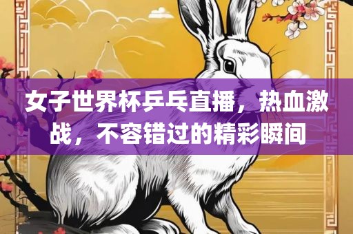 女子世界杯乒乓直播，热血激战，不容错过的精彩瞬间