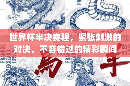 世界杯半决赛程，紧张刺激的对决，不容错过的精彩瞬间