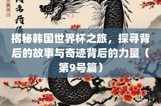 揭秘韩国世界杯之旅，探寻背后的故事与奇迹背后的力量（第9号篇）