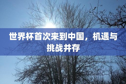 世界杯首次来到中国，机遇与挑战并存