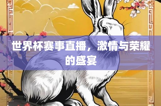 世界杯赛事直播，激情与荣耀的盛宴