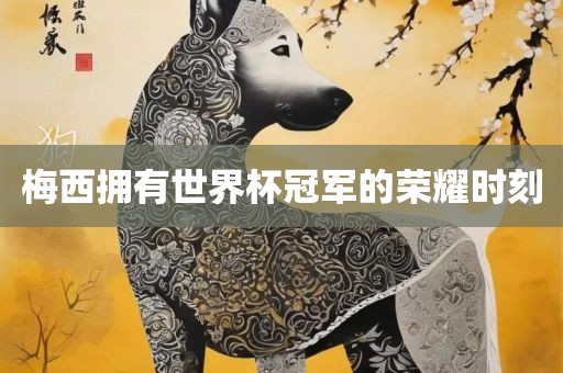 梅西拥有世界杯冠军的荣耀时刻