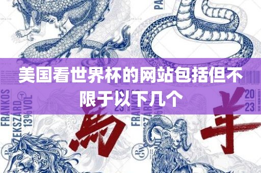 美国看世界杯的网站包括但不限于以下几个