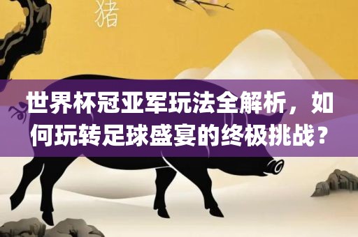 世界杯冠亚军玩法全解析，如何玩转足球盛宴的终极挑战？