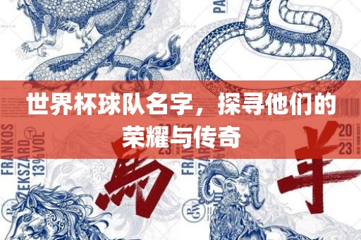 世界杯球队名字，探寻他们的荣耀与传奇