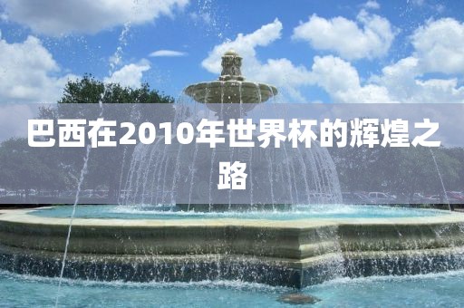 巴西在2010年世界杯的辉煌之路