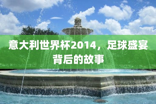 意大利世界杯2014，足球盛宴背后的故事