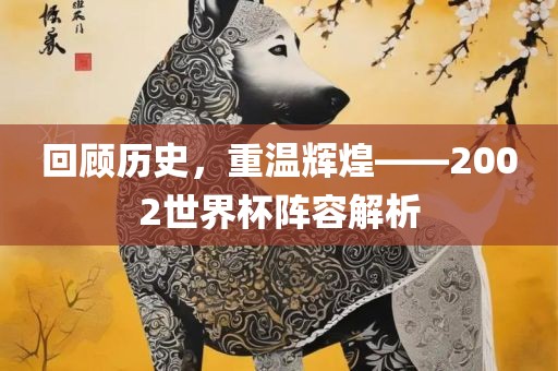 回顾历史，重温辉煌——2002世界杯阵容解析