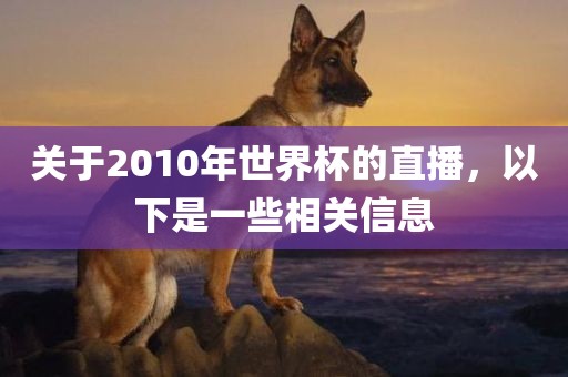 关于2010年世界杯的直播，以下是一些相关信息
