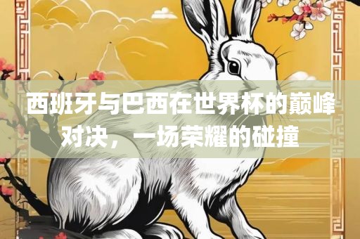 西班牙与巴西在世界杯的巅峰对决，一场荣耀的碰撞