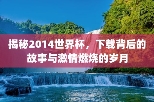 揭秘2014世界杯，下载背后的故事与激情燃烧的岁月