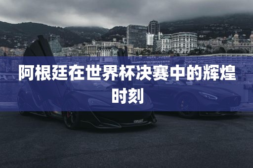阿根廷在世界杯决赛中的辉煌时刻