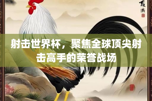 射击世界杯，聚焦全球顶尖射击高手的荣誉战场