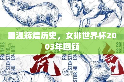 重温辉煌历史，女排世界杯2003年回顾