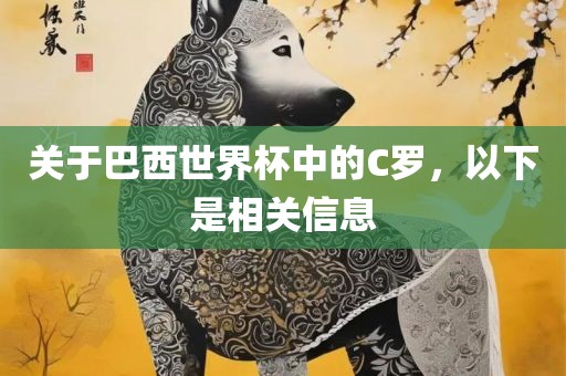 关于巴西世界杯中的C罗，以下是相关信息