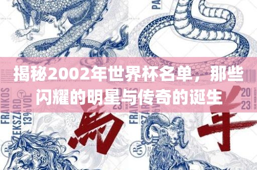 揭秘2002年世界杯名单，那些闪耀的明星与传奇的诞生