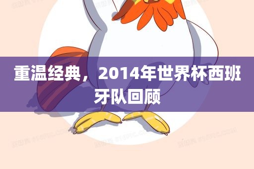 重温经典，2014年世界杯西班牙队回顾