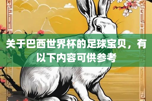 关于巴西世界杯的足球宝贝，有以下内容可供参考