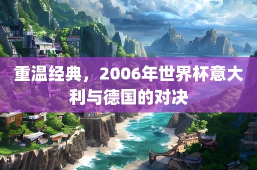 重温经典，2006年世界杯意大利与德国的对决