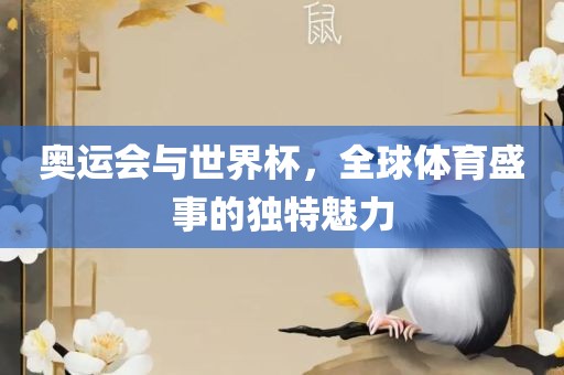 奥运会与世界杯，全球体育盛事的独特魅力