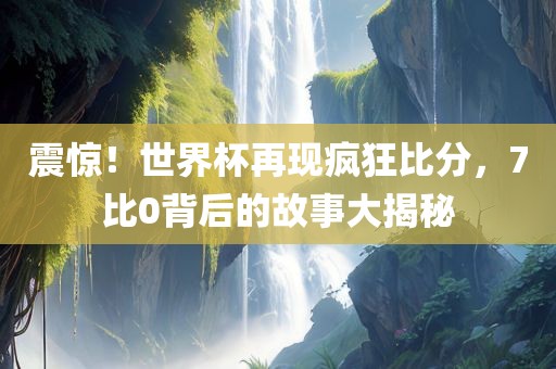 震惊！世界杯再现疯狂比分，7比0背后的故事大揭秘