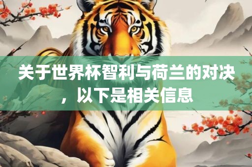 关于世界杯智利与荷兰的对决，以下是相关信息