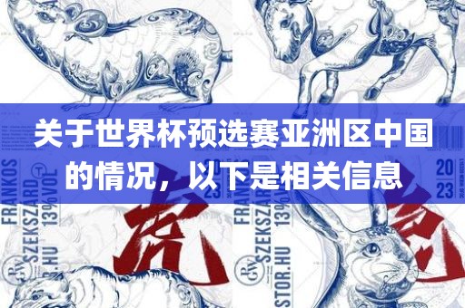 关于世界杯预选赛亚洲区中国的情况，以下是相关信息