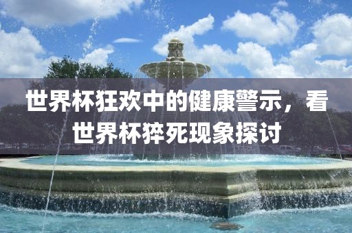 世界杯狂欢中的健康警示，看世界杯猝死现象探讨