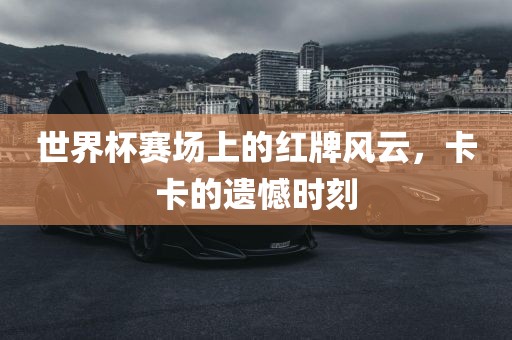 世界杯赛场上的红牌风云，卡卡的遗憾时刻