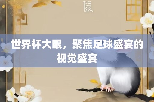 世界杯大眼，聚焦足球盛宴的视觉盛宴