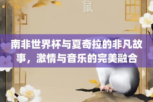 南非世界杯与夏奇拉的非凡故事，激情与音乐的完美融合