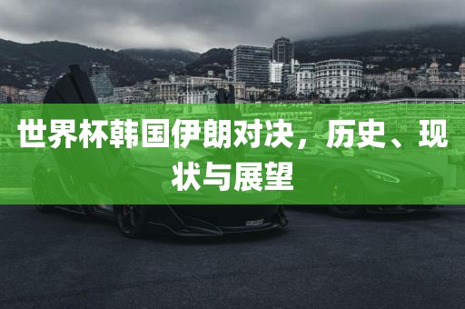 世界杯韩国伊朗对决，历史、现状与展望