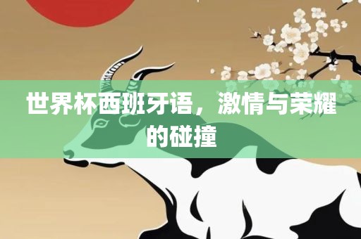 世界杯西班牙语，激情与荣耀的碰撞