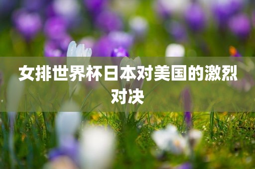 女排世界杯日本对美国的激烈对决