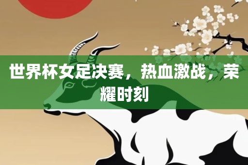 世界杯女足决赛，热血激战，荣耀时刻