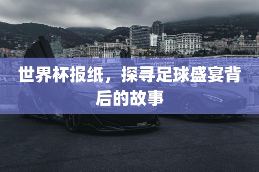 世界杯报纸，探寻足球盛宴背后的故事