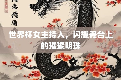 世界杯女主持人，闪耀舞台上的璀璨明珠