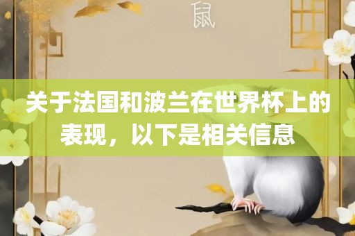 关于法国和波兰在世界杯上的表现，以下是相关信息