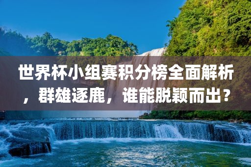 世界杯小组赛积分榜全面解析，群雄逐鹿，谁能脱颖而出？