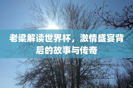 老梁解读世界杯，激情盛宴背后的故事与传奇