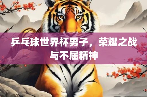 乒乓球世界杯男子，荣耀之战与不屈精神