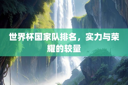 世界杯国家队排名，实力与荣耀的较量