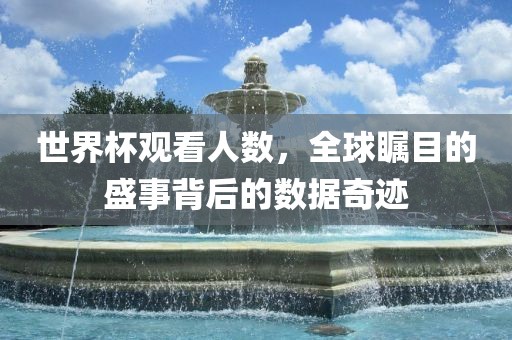 世界杯观看人数，全球瞩目的盛事背后的数据奇迹