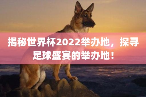 揭秘世界杯2022举办地，探寻足球盛宴的举办地！