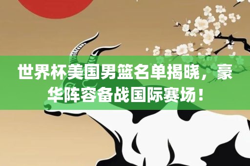世界杯美国男篮名单揭晓，豪华阵容备战国际赛场！