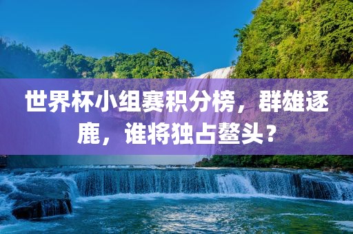 世界杯小组赛积分榜，群雄逐鹿，谁将独占鳌头？