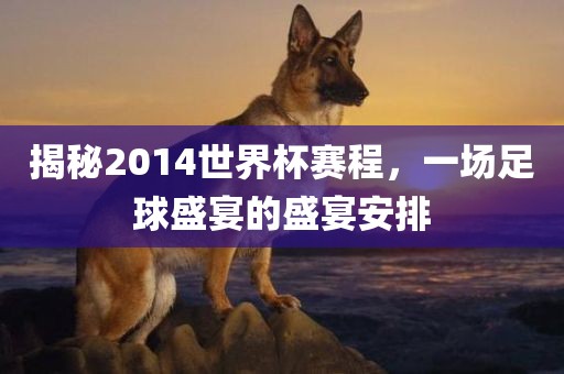 揭秘2014世界杯赛程，一场足球盛宴的盛宴安排