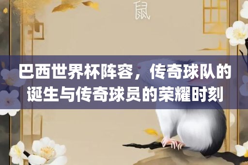 巴西世界杯阵容，传奇球队的诞生与传奇球员的荣耀时刻